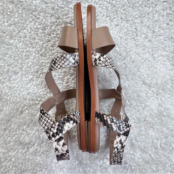 Cole Haan Findra Sandals in Tan Python Snakeskin Size 9B US - Picture 8 of 9